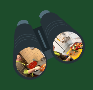 Grafik eines Fernglases