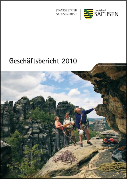 Titelblatt des Gesch&auml;ftsberichts 2010