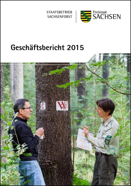 Titelblatt des Gesch&auml;ftsberichtes 2015