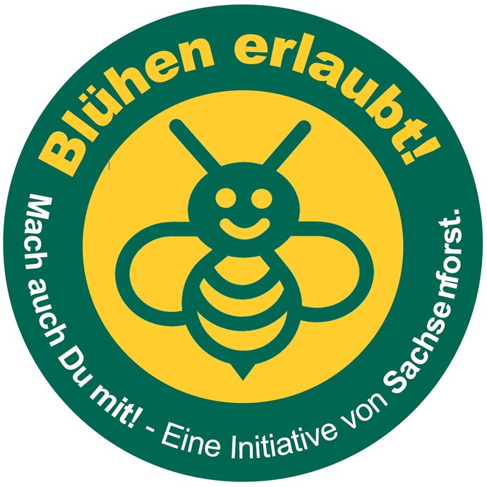 Logo der Initiative Blühen erlaubt