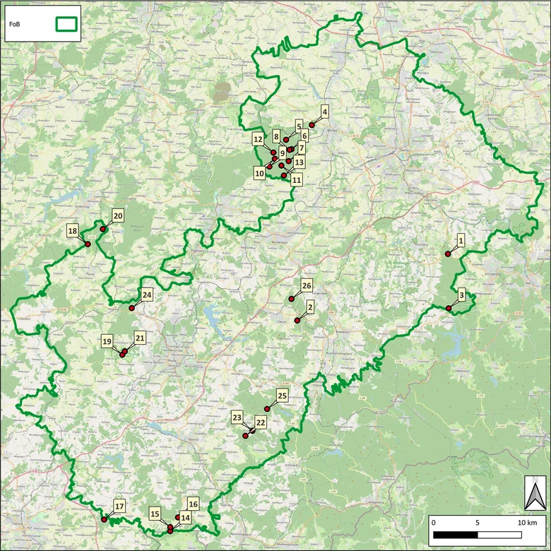 Übersichtskarte der Einzelvorhaben