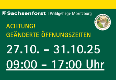 Achtung! Geänderte Öffungszeiten: Vom 27.10. bis 31.10.2025 von 09:00 bis 17:00 Uhr geöffnet.