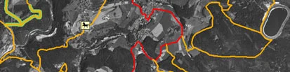 Beispiel einer Karte f&uuml;r Reitwege in Sachsen 2006 - 2008