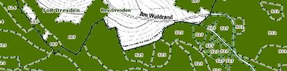 Beispiel einer Karte Wald nach SächsWaldG 