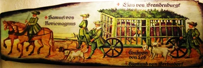 historische Abbildung des Kurf&uuml;rstlichen Jagdzuges