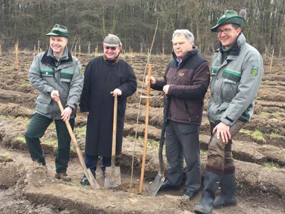 Gruppenfoto v.l.n.r. Herr Dr. Biernath, Herr Kammerschen, Herr Herklotz, Herr Schwarz