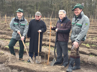 Gruppenfoto v.l.n.r. Herr Dr. Biernath, Herr Kammerschen, Herr Herklotz, Herr Schwarz