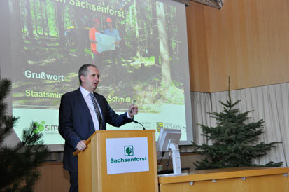 Staatsminister Thomas Schmidt am Rednerpult