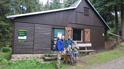 Die Trekkinghütte Willys Ruh im Forstrevier Rosenthal